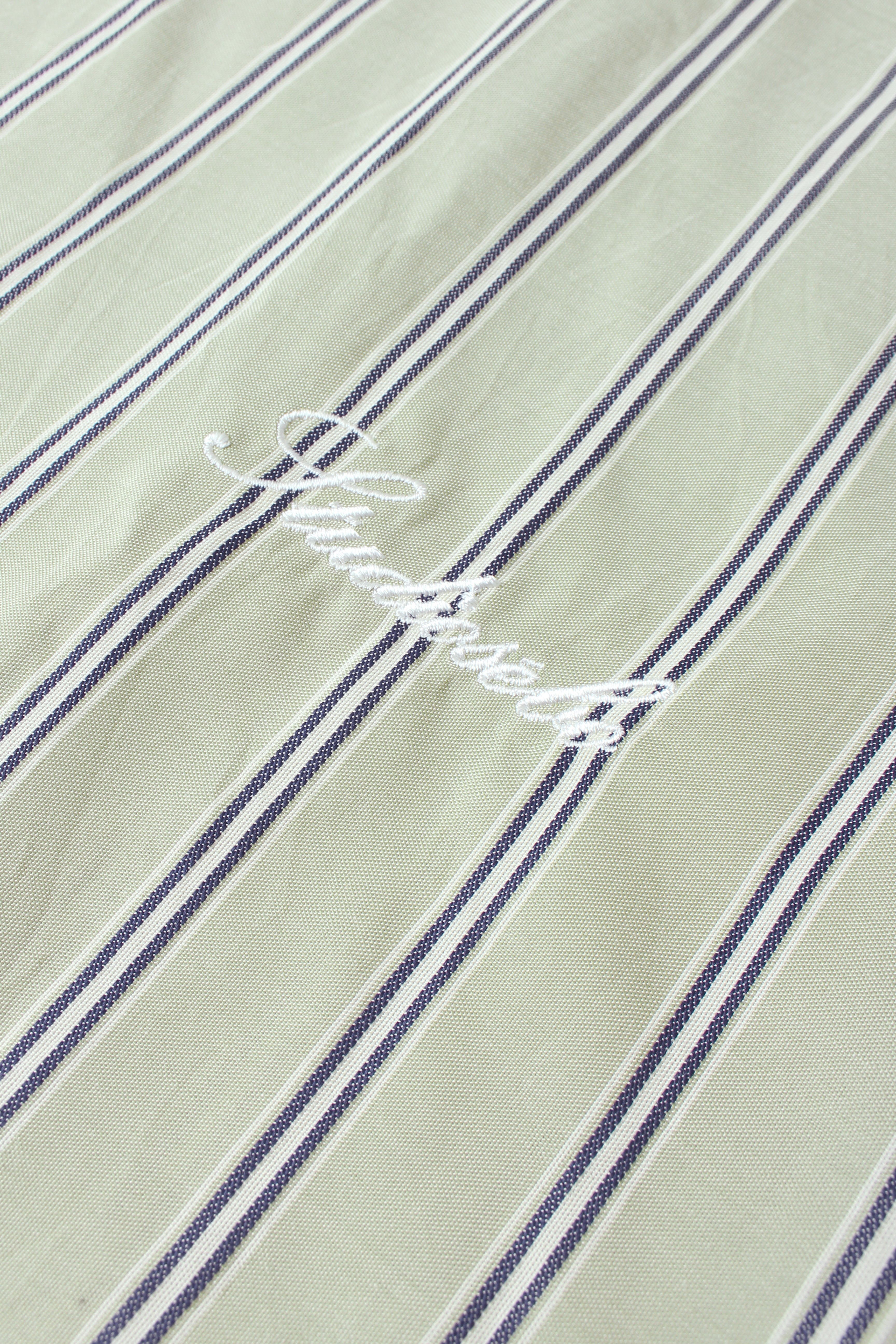 Boxy Fit Striped Button-Down Shirt
