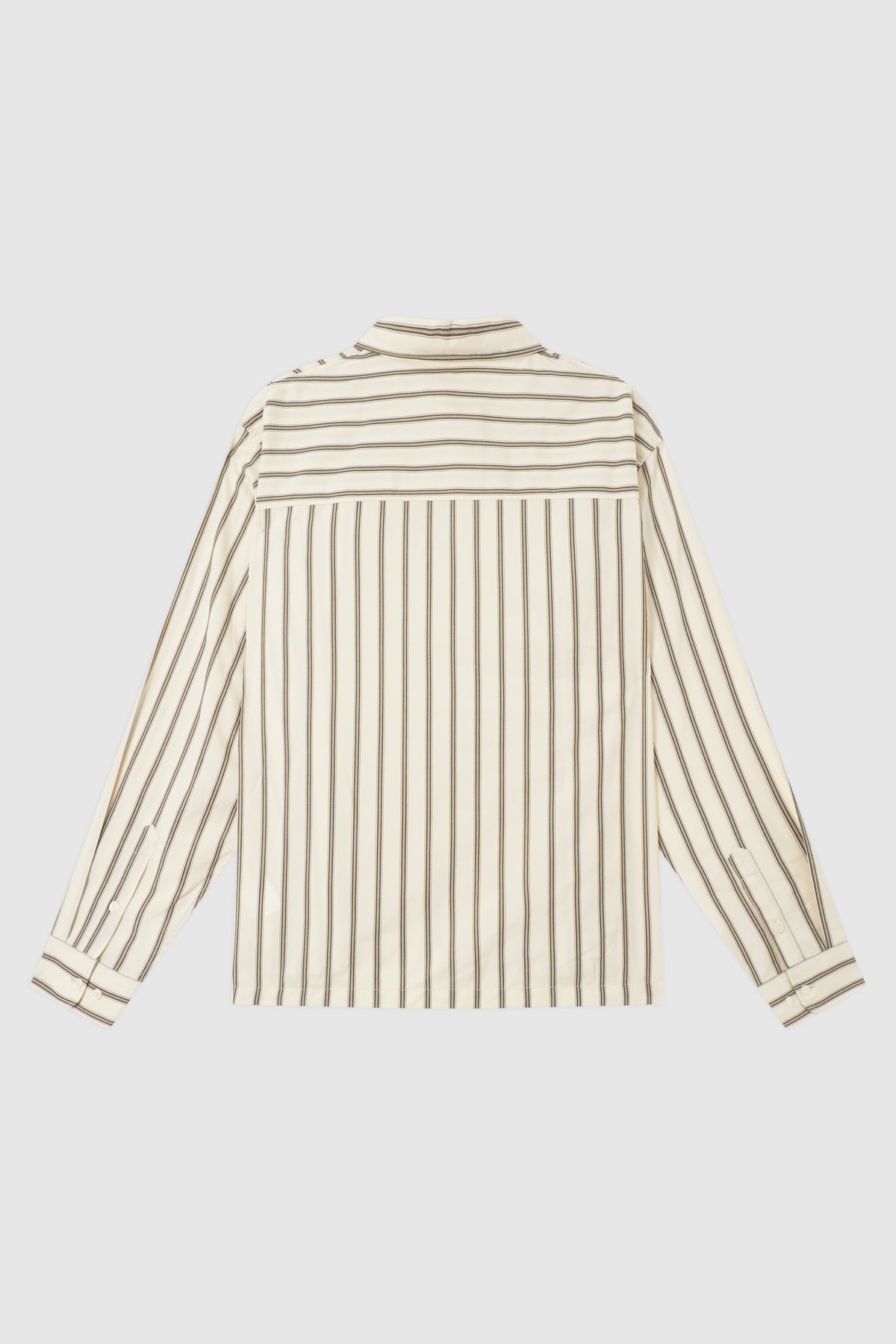 Boxy Fit Striped Button-Down Shirt
