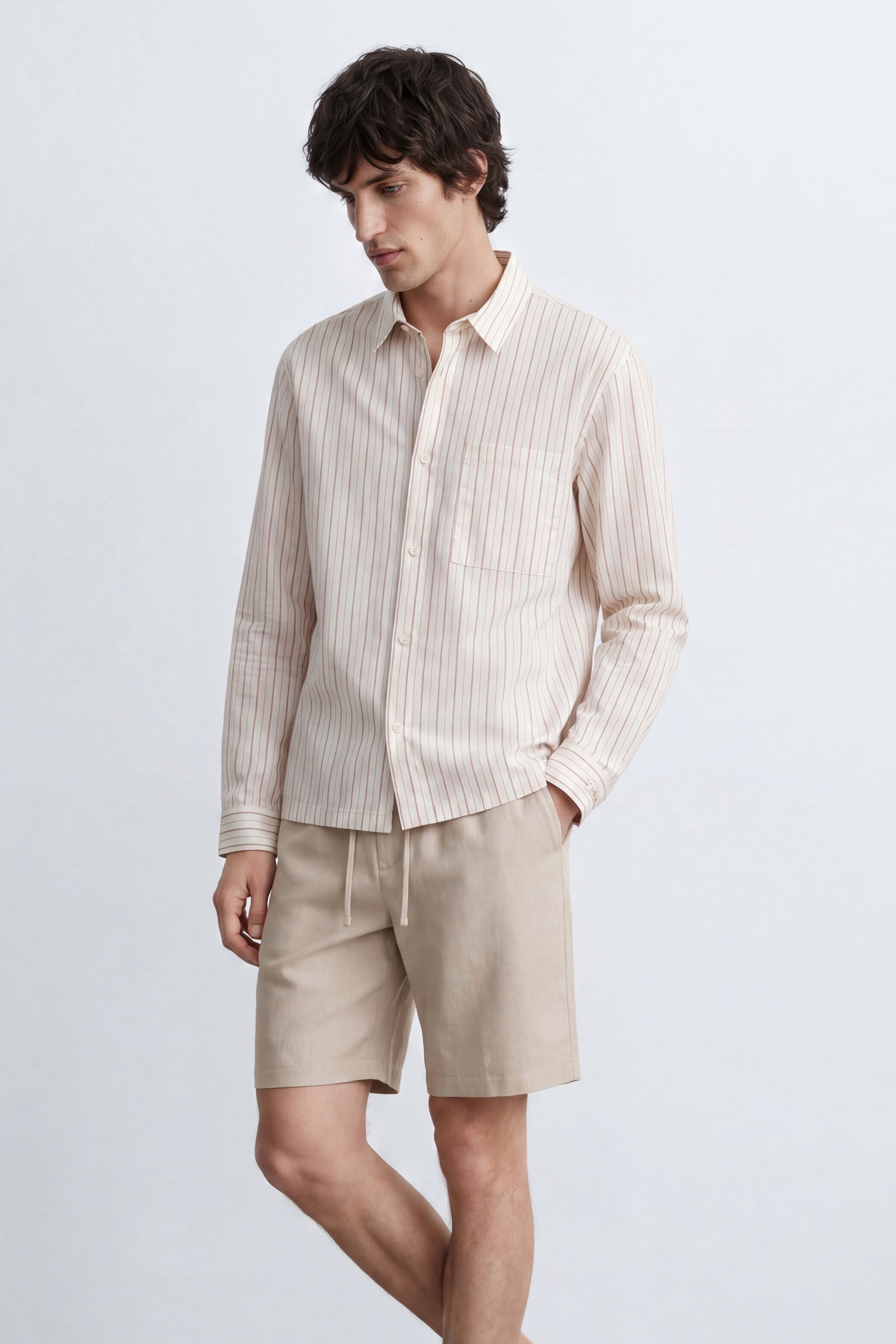 Boxy Fit Cotton Shirt