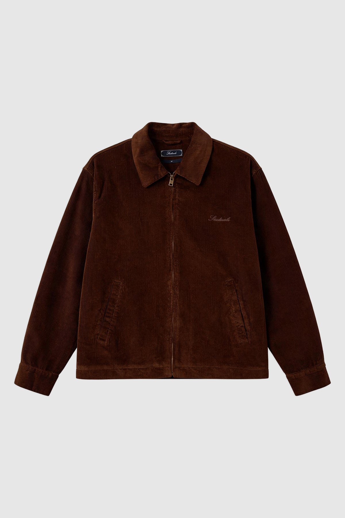 Checkered-Lined Corduroy Jacket