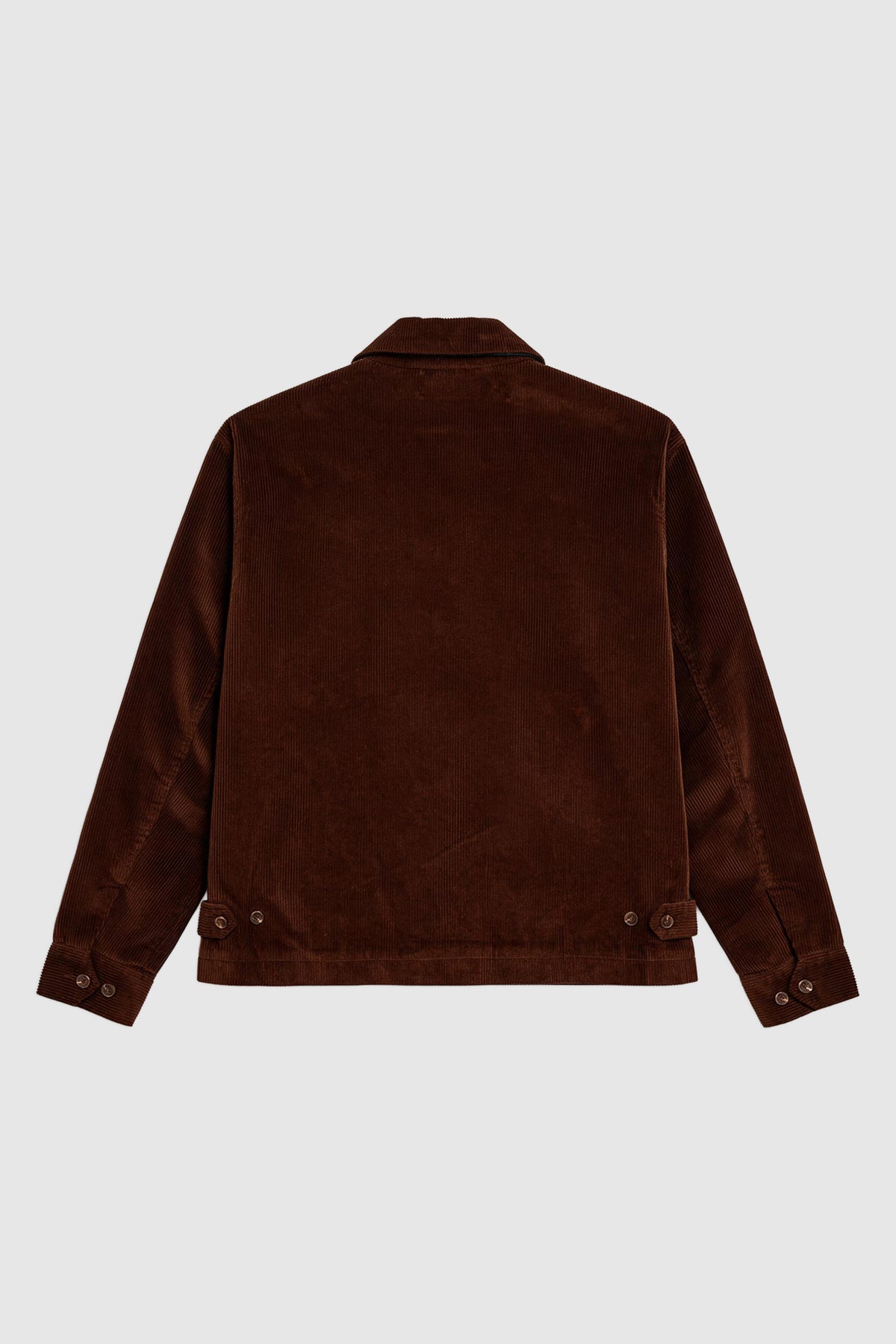 Checkered-Lined Corduroy Jacket