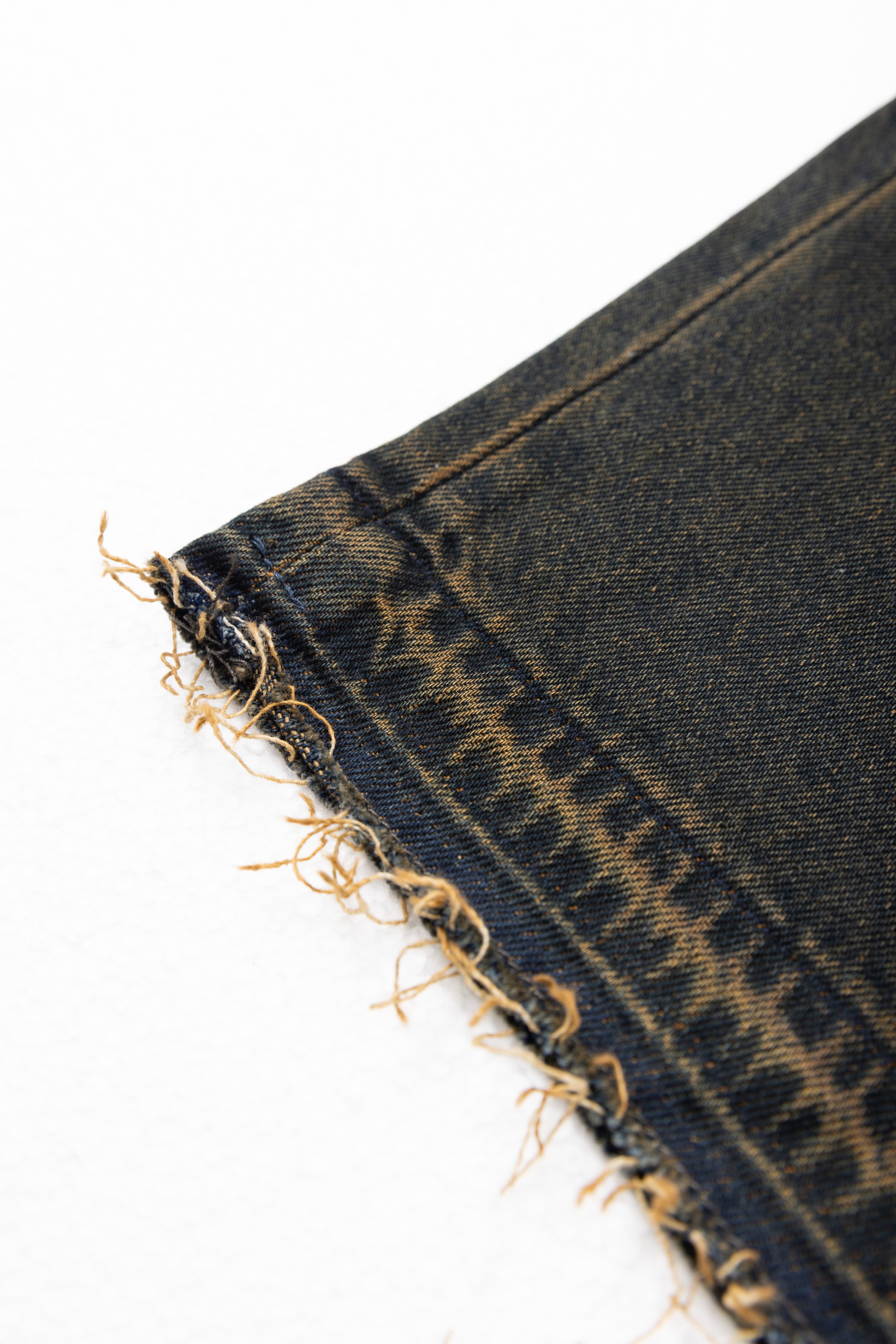Oversized Denim Bermuda Shorts
