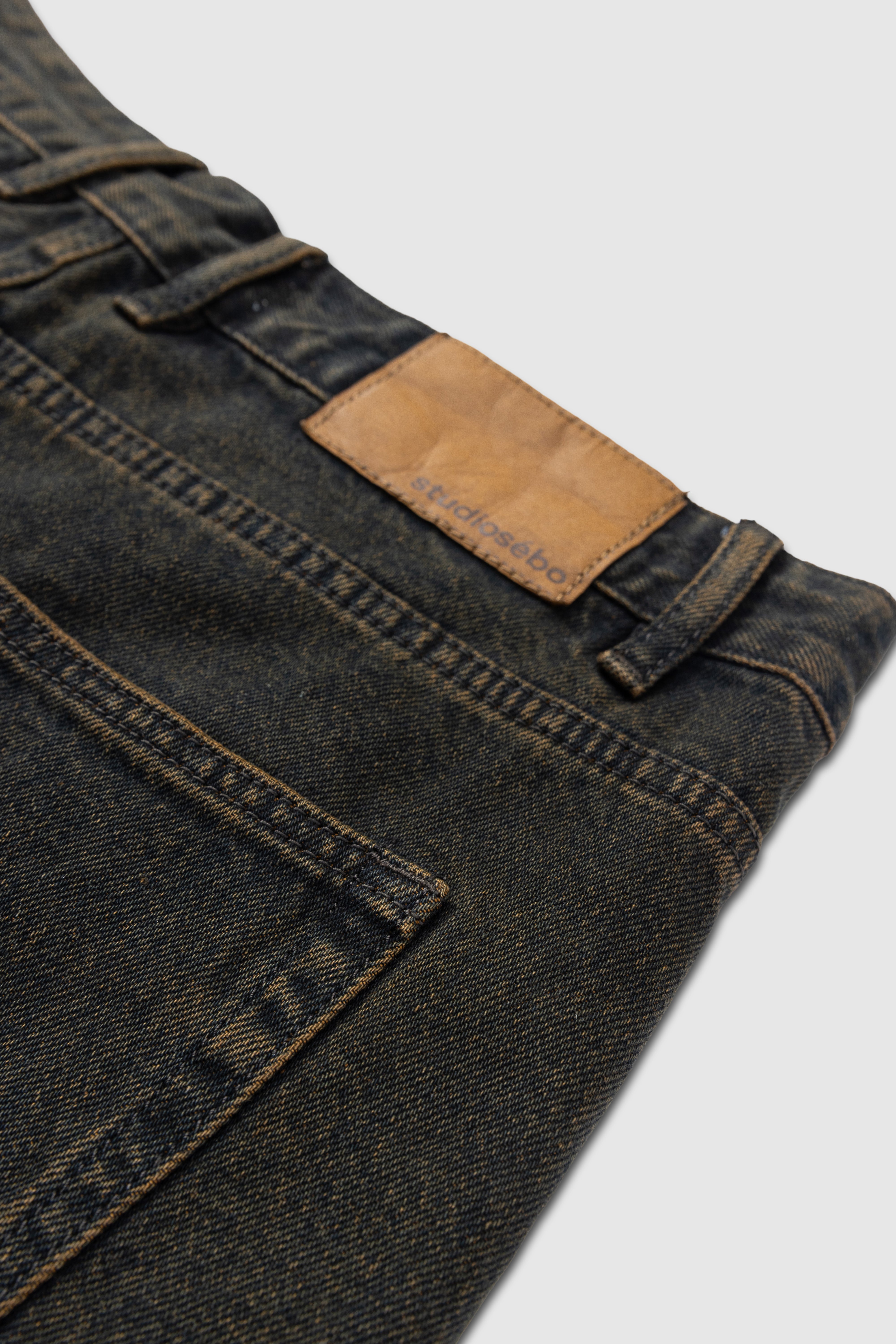 Oversized Denim Bermuda Shorts