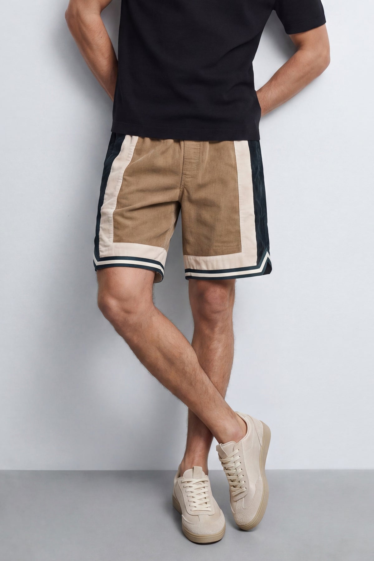 Oversized Corduroy Bermuda Shorts