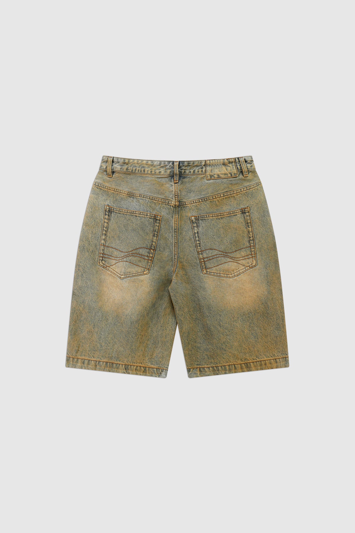 Baggy Denim Bermuda Shorts