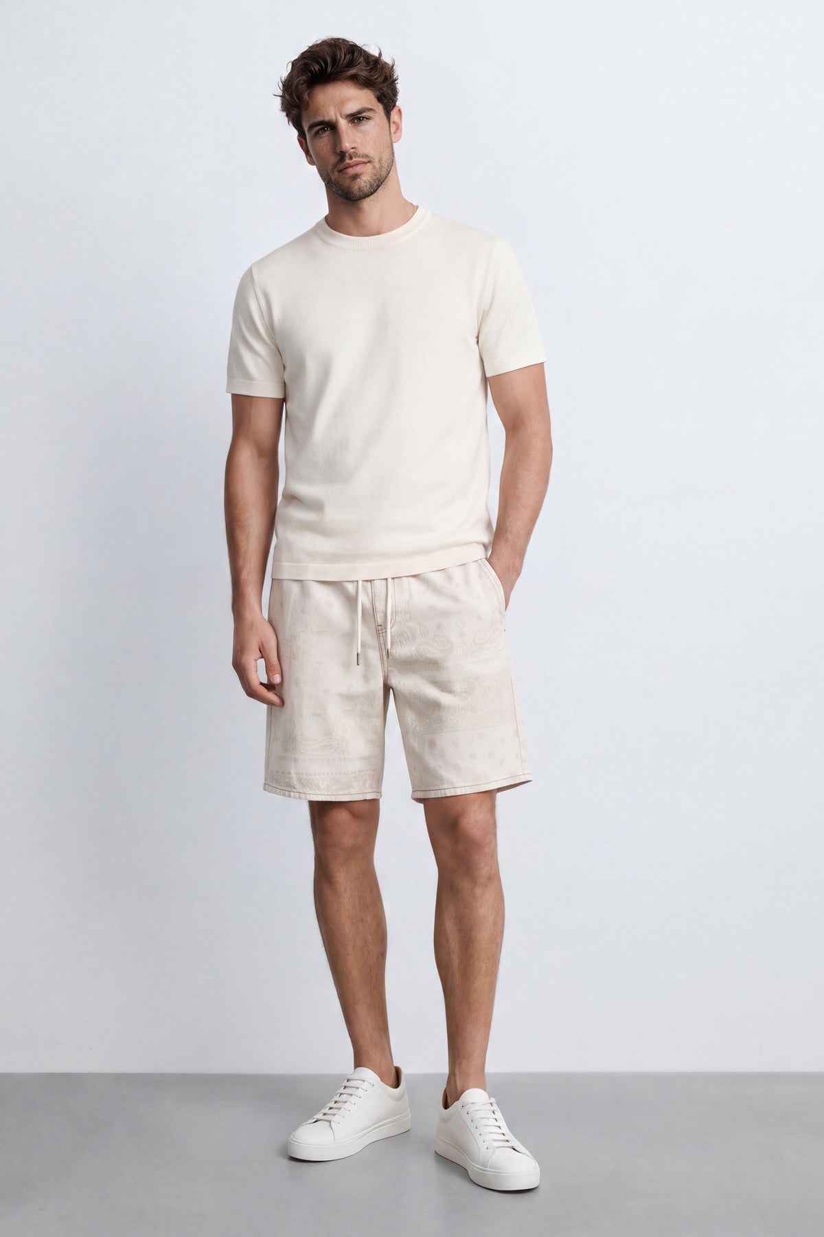 Cotton-Linen Bermudas