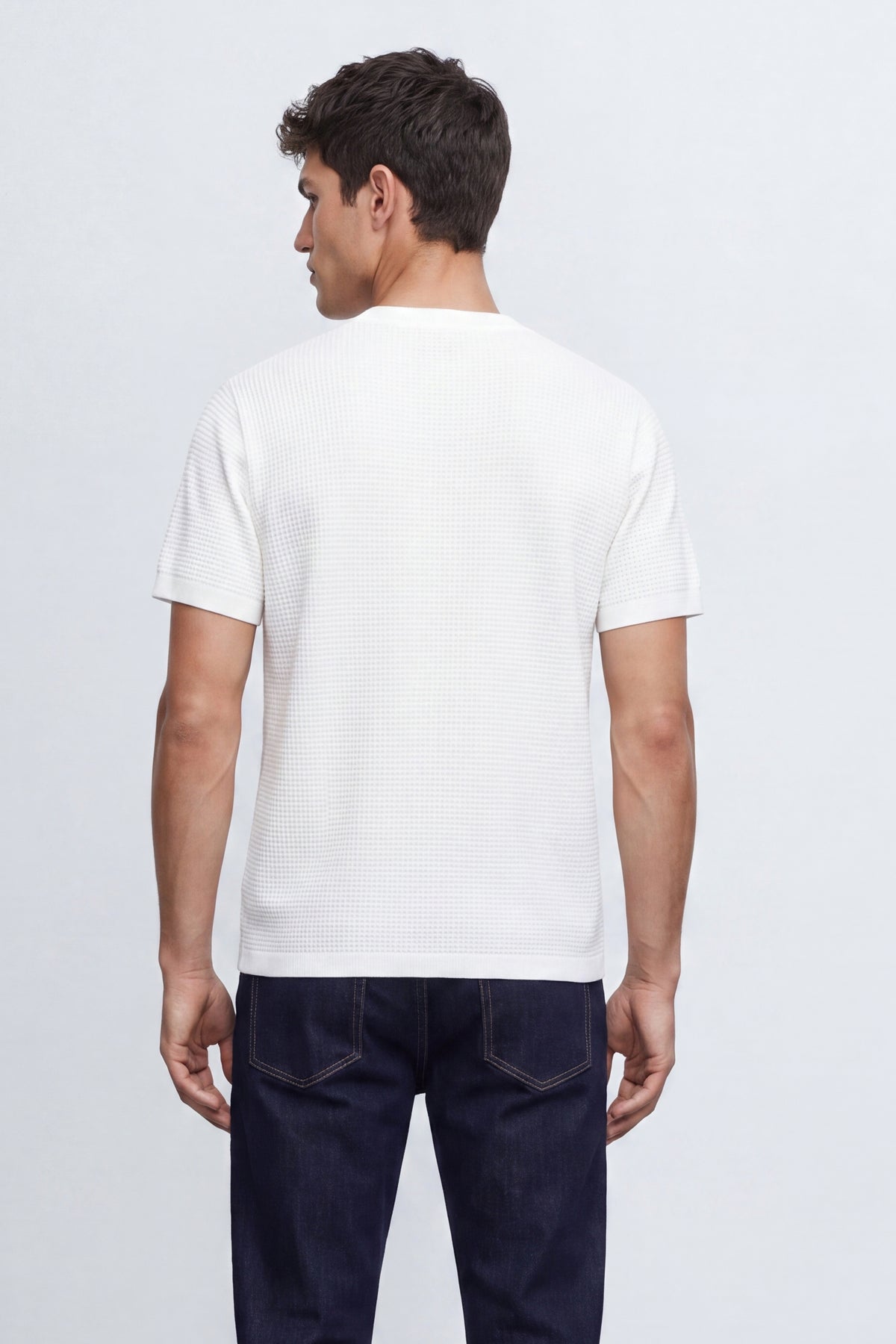 Slim Fit Linen-Blend Tee
