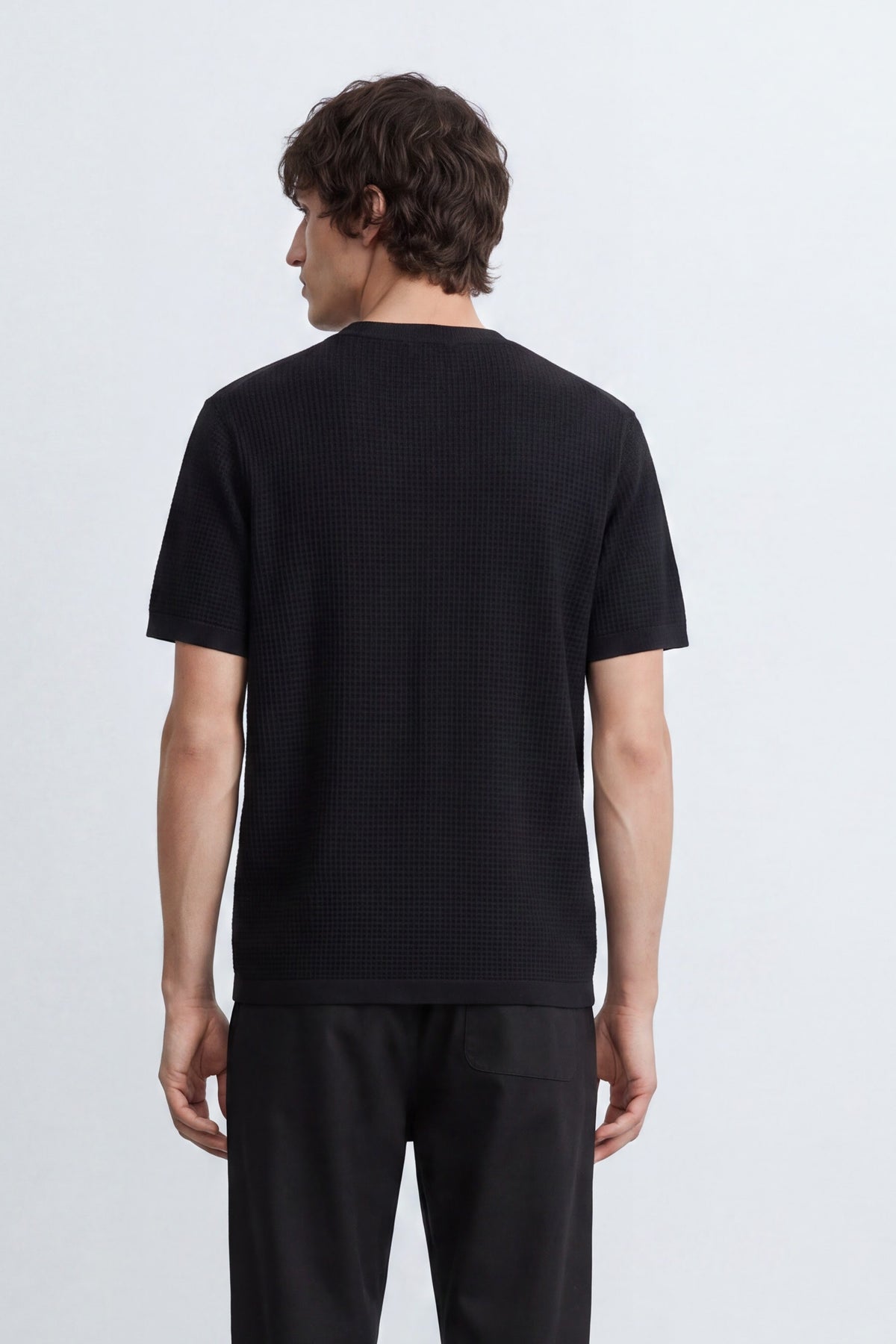Slim Fit Linen-Blend Tee