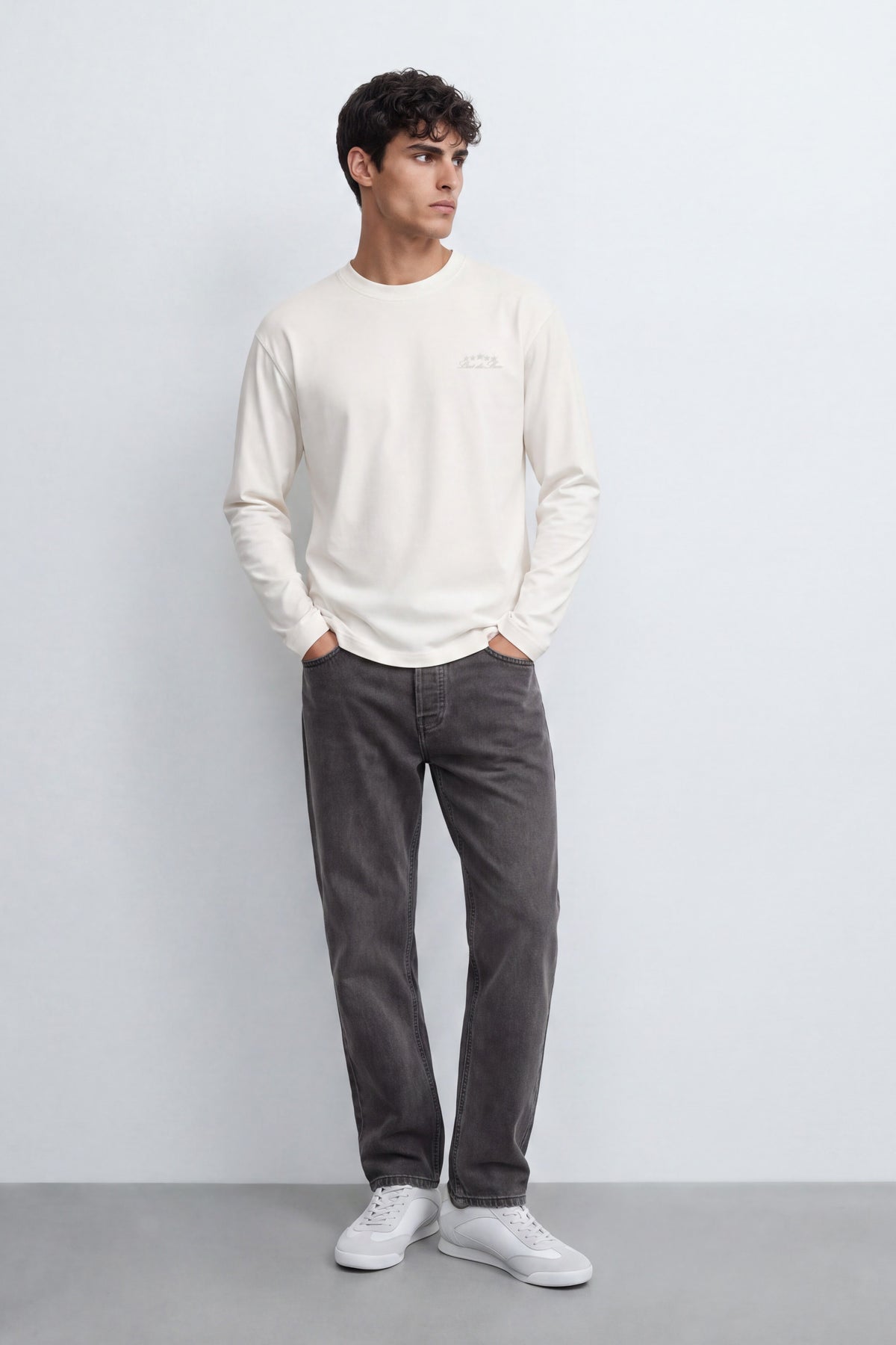 Oversized Cotton Long Sleeve Tee