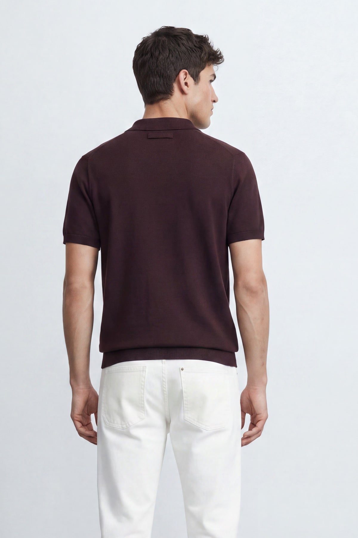 Mid Fit Knitted Polo Shirt