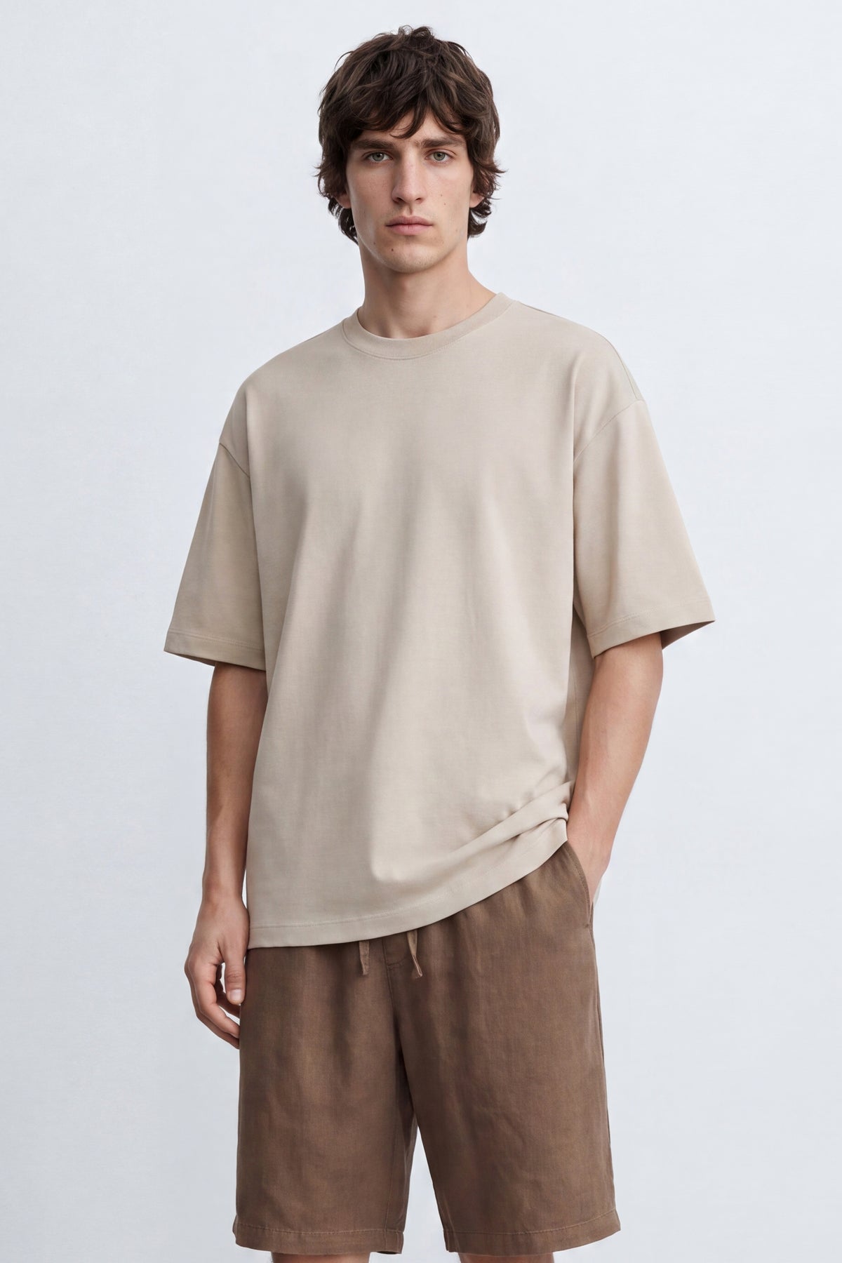 Oversized Mercerized Basic Tee