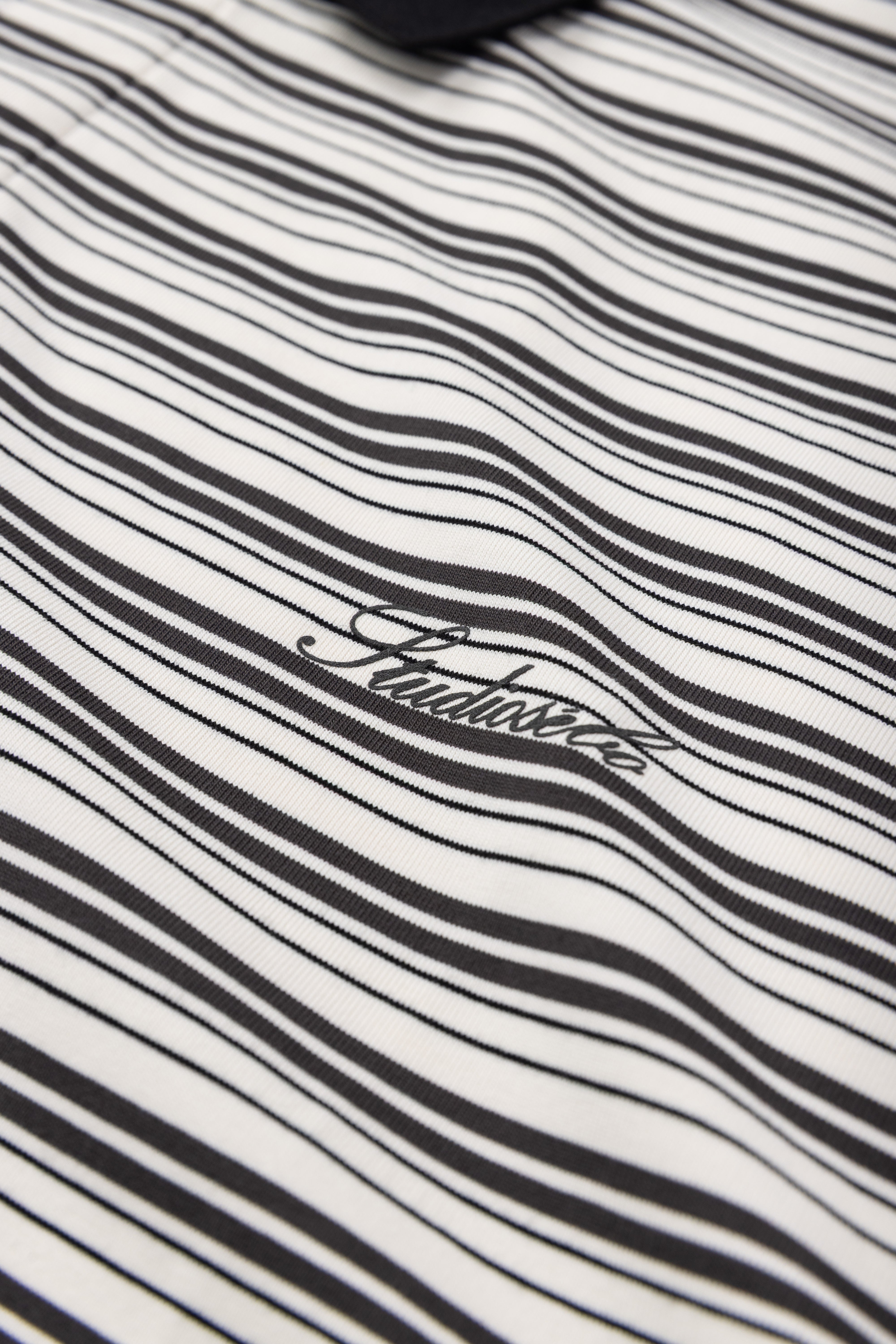 Striped Boxy Polo Shirt