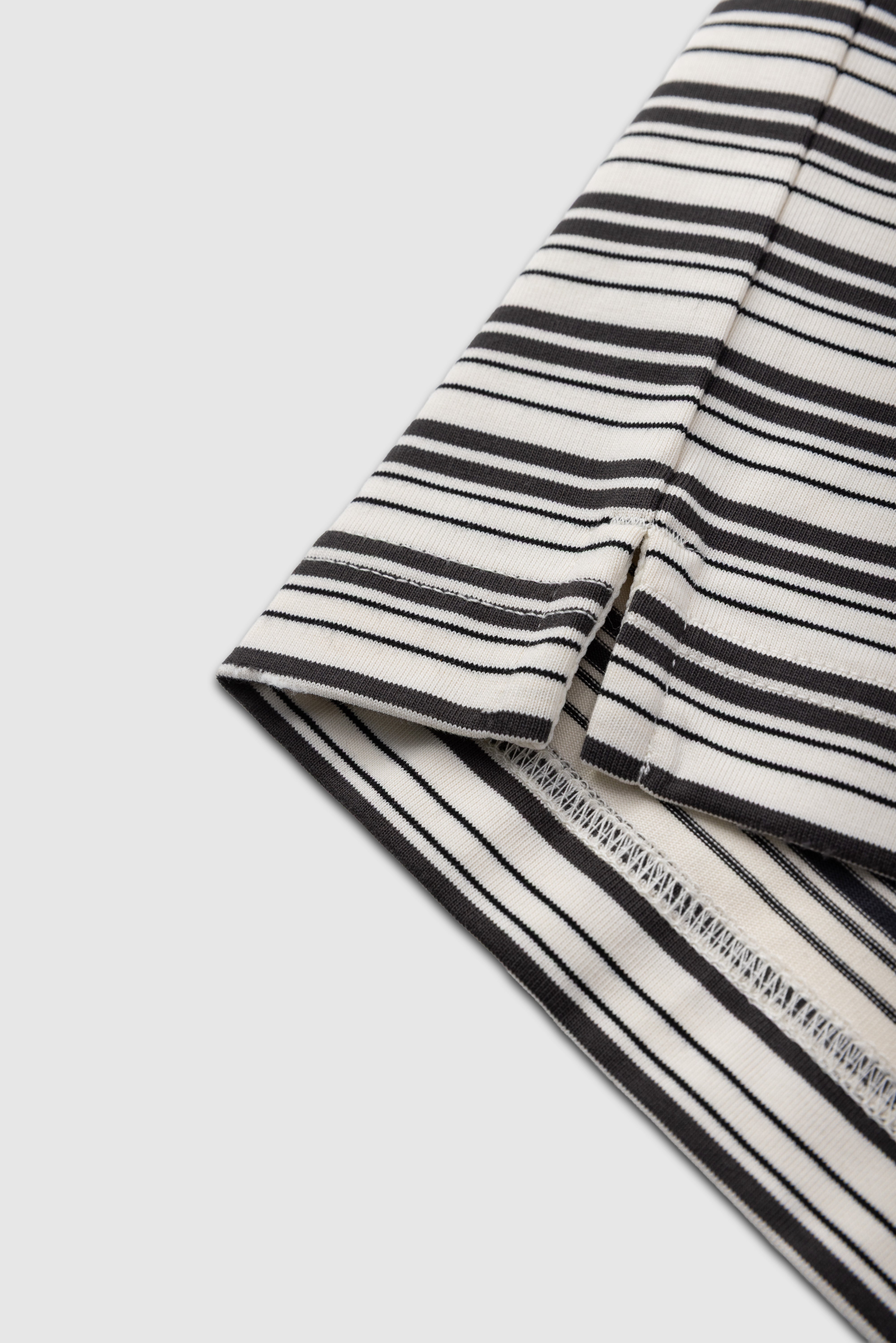 Striped Boxy Polo Shirt