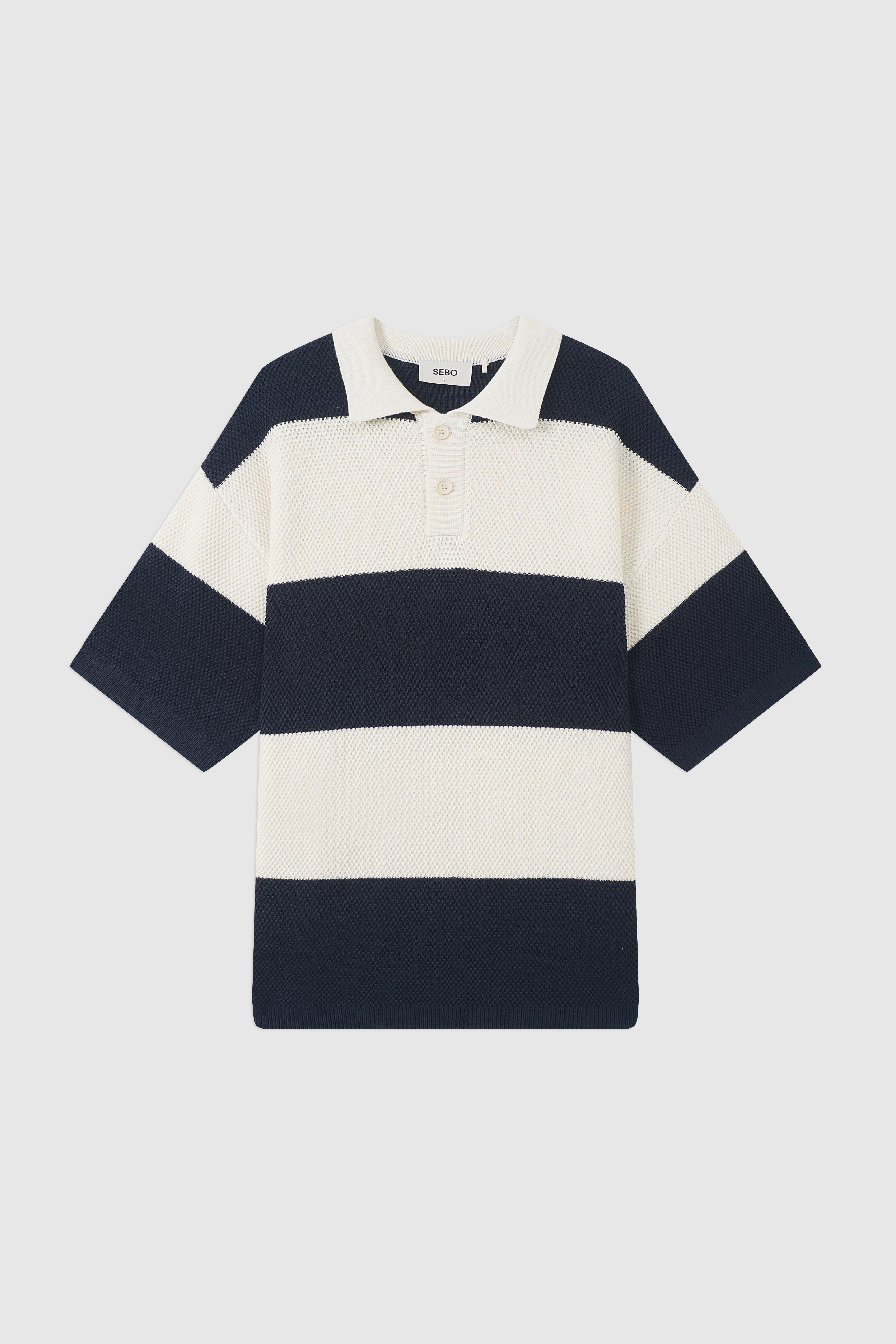 Boxy Oversized Knit Polo