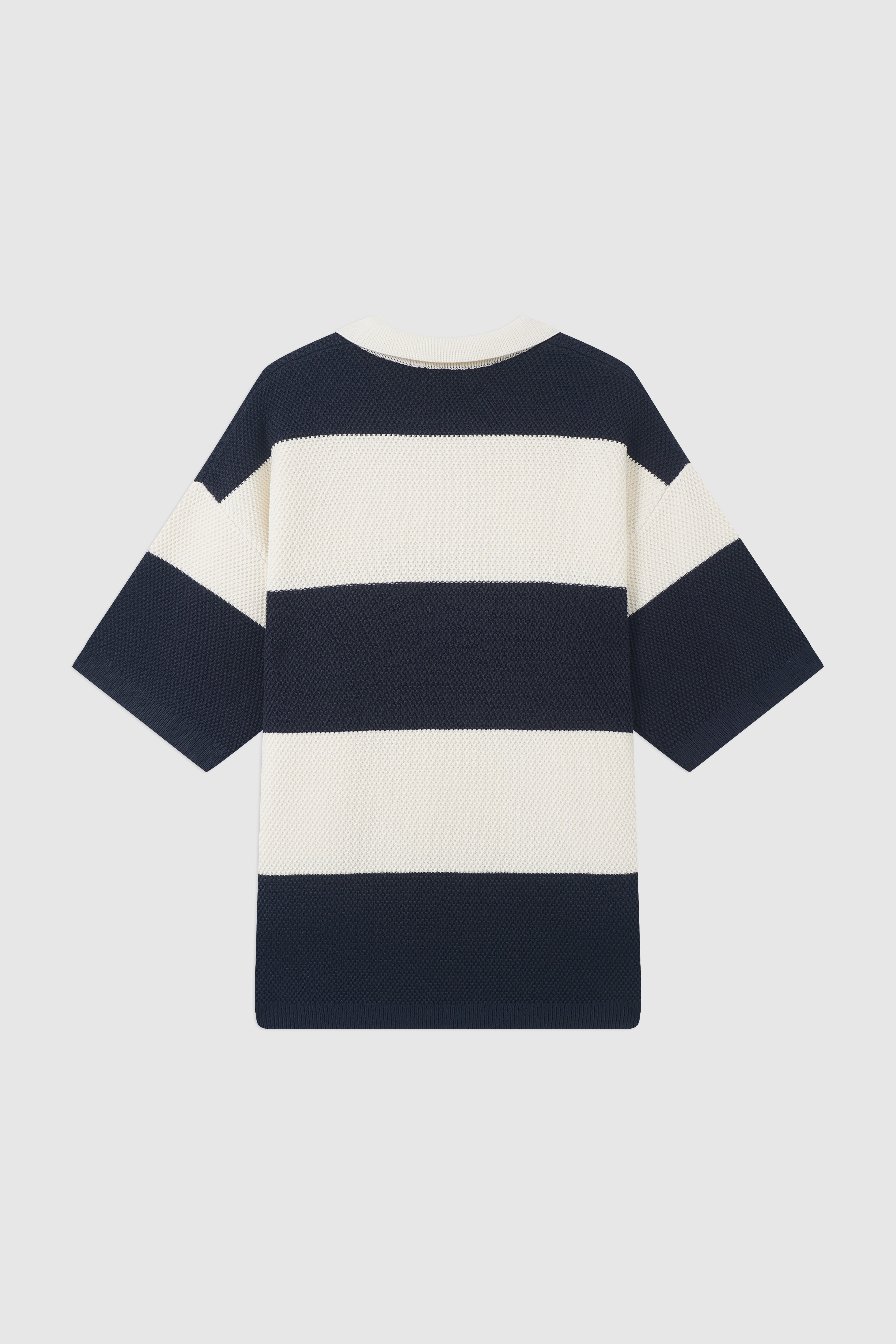 Boxy Oversized Knit Polo