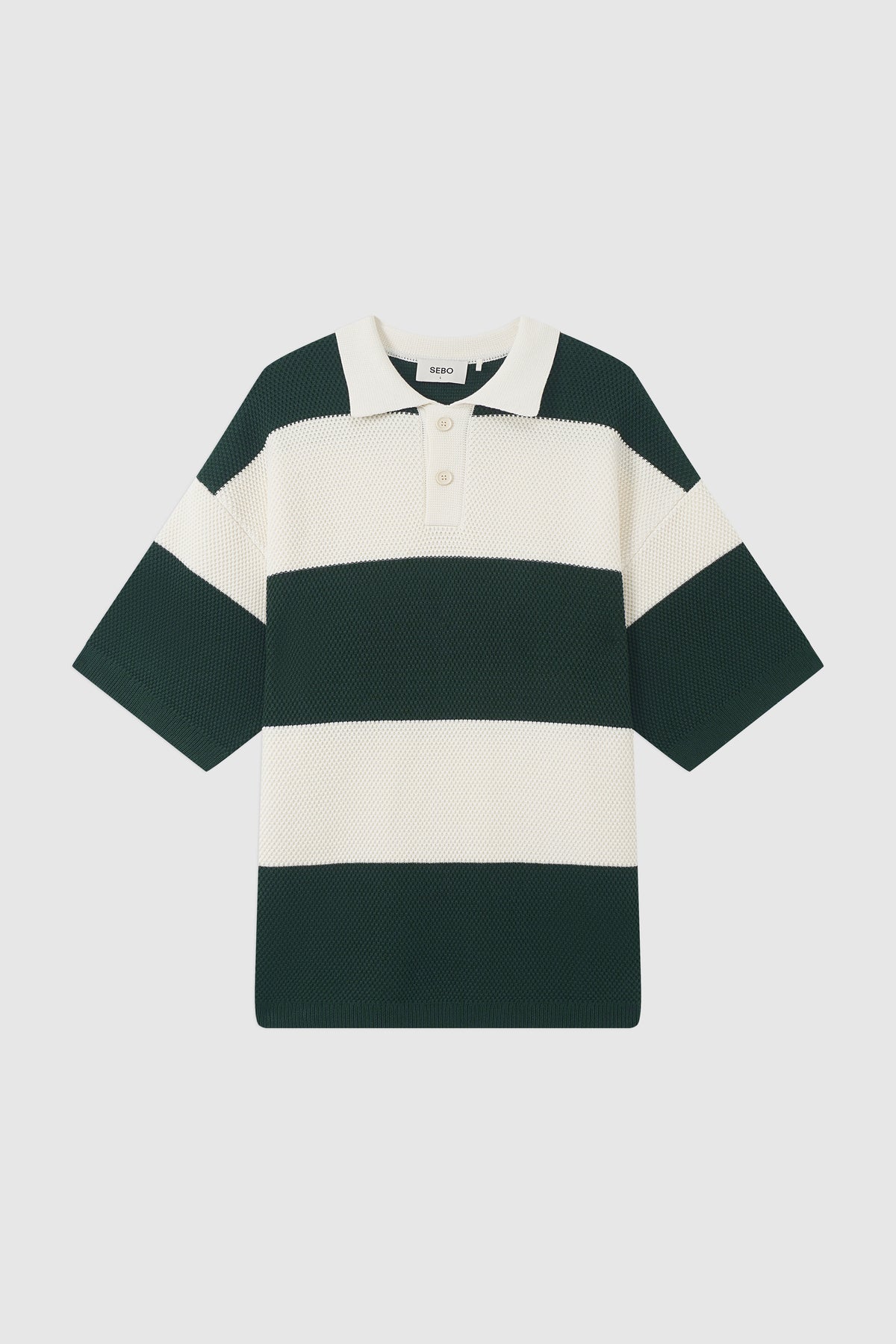 Boxy Oversized Knit Polo