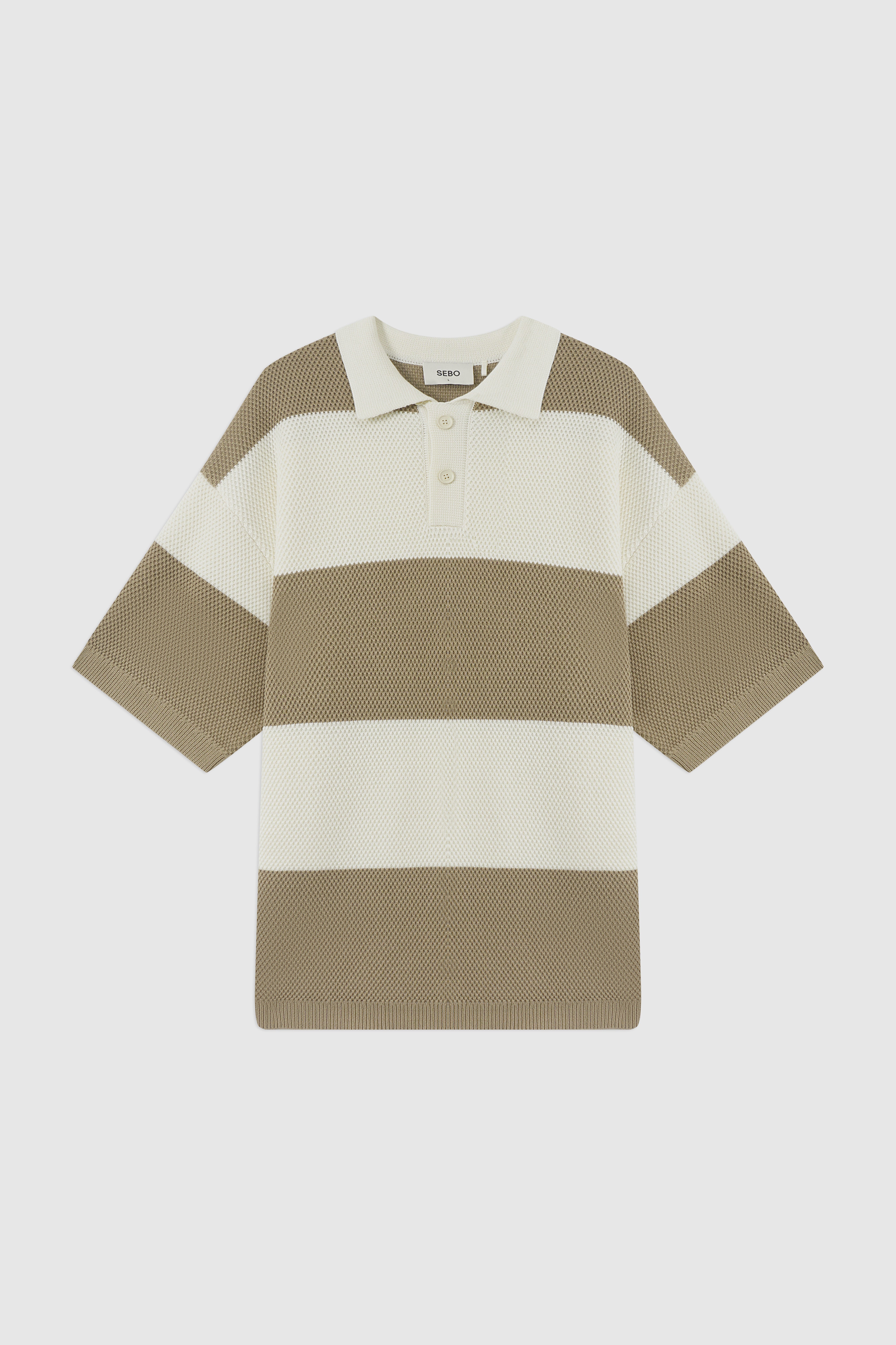 Boxy Oversized Knit Polo