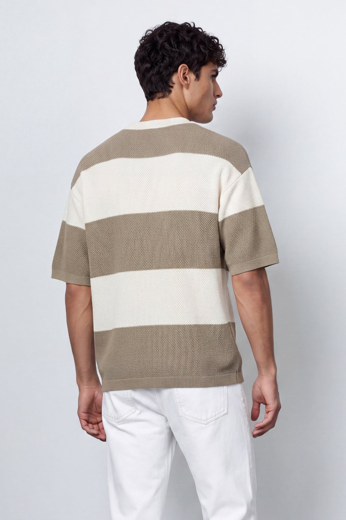 Boxy Oversized Knit Polo