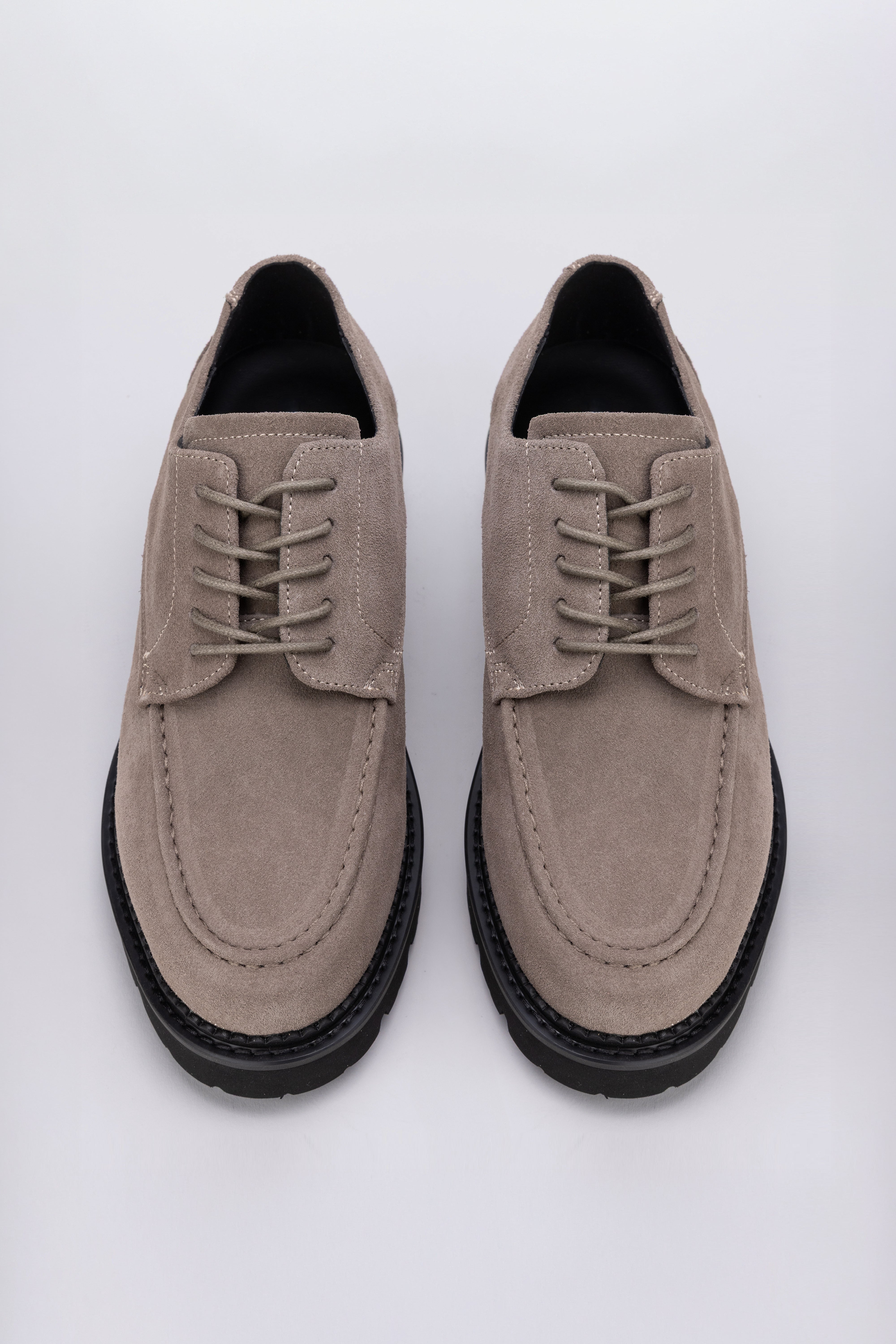 Chunky Suede Lace-Ups