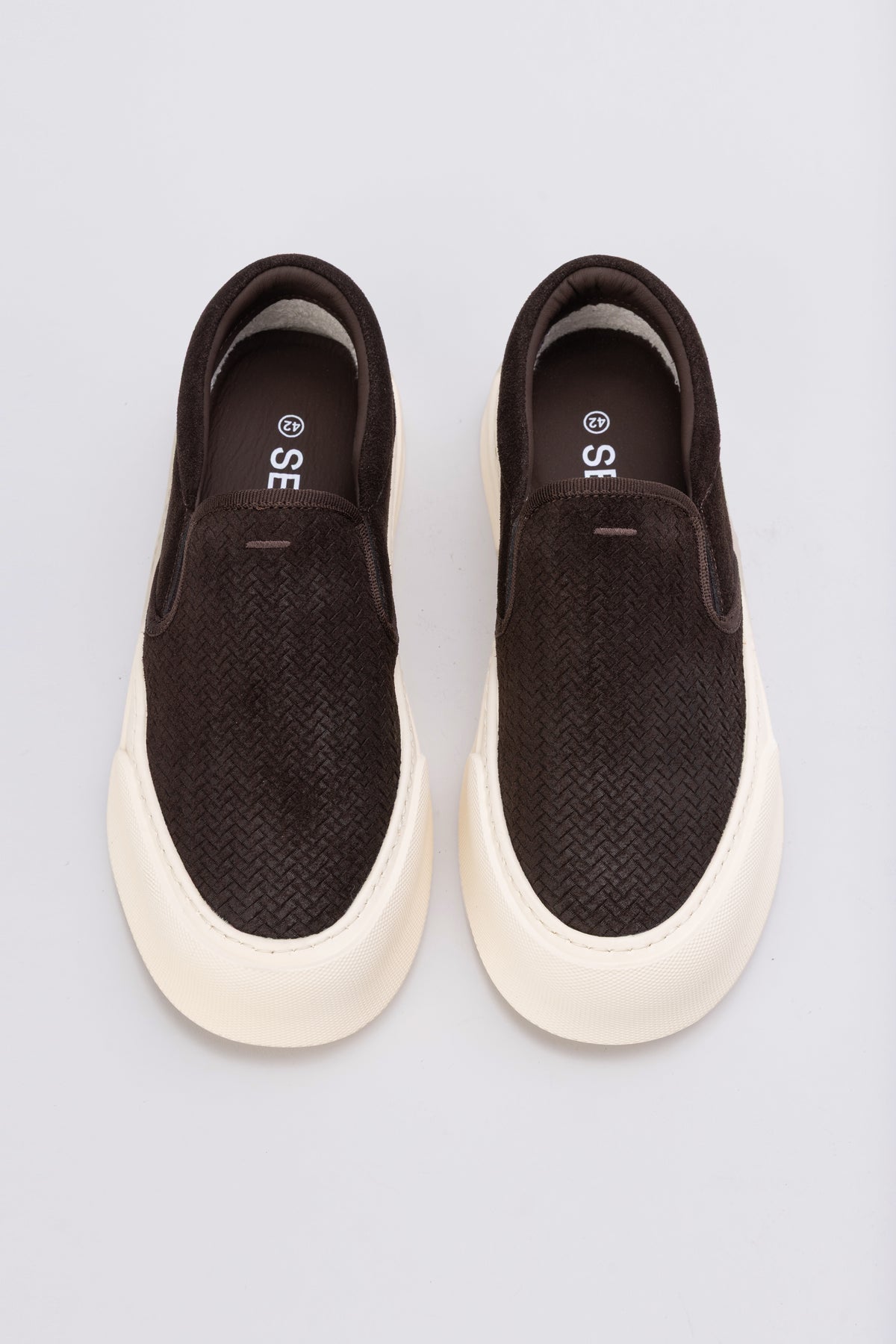 Chunky Suede Slip-On Sneakers