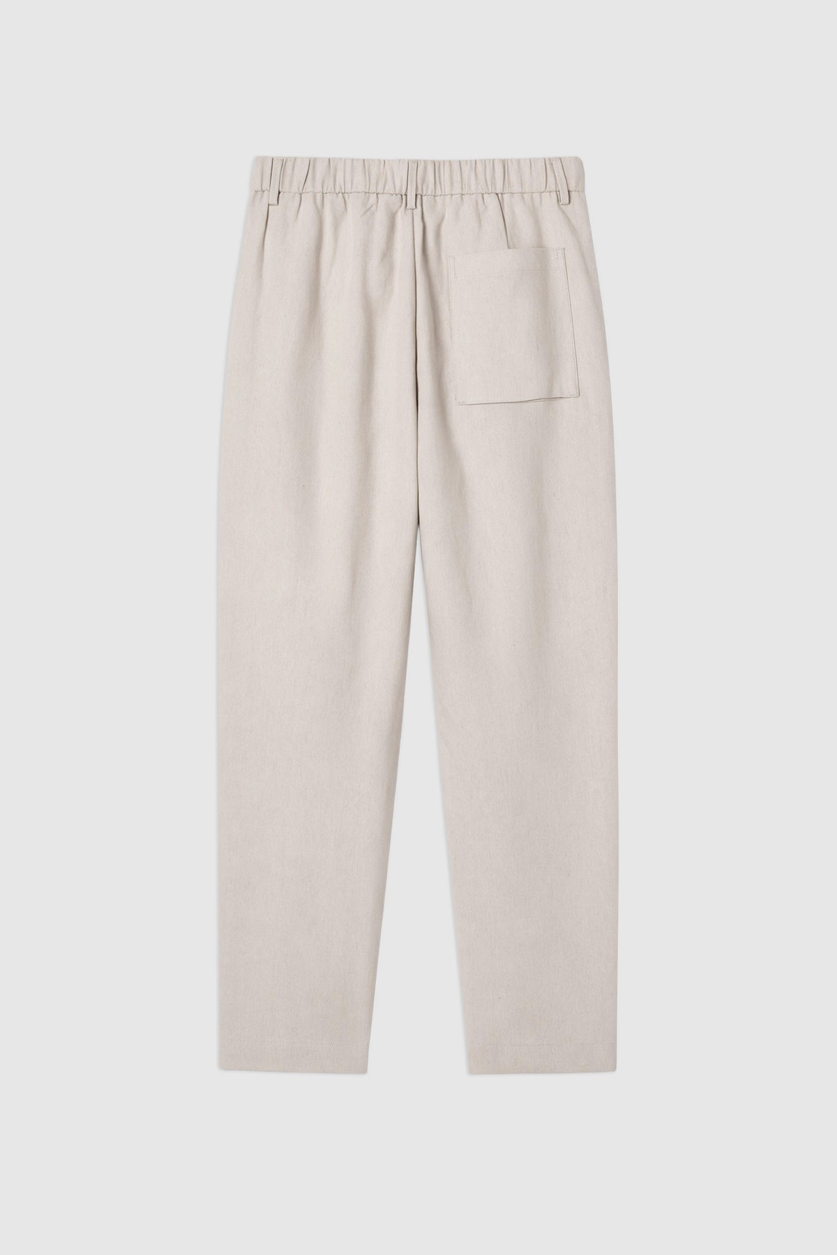 Linen-Blend Cropped Pants