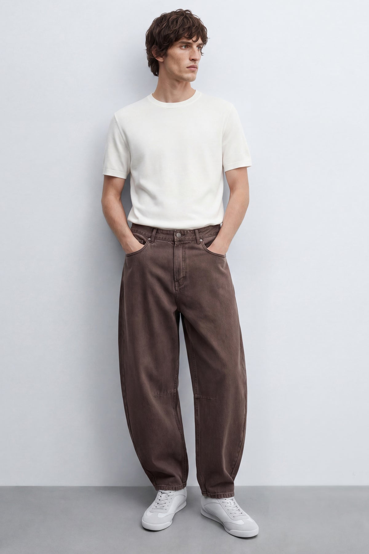 Drill Baggy Fit Trousers