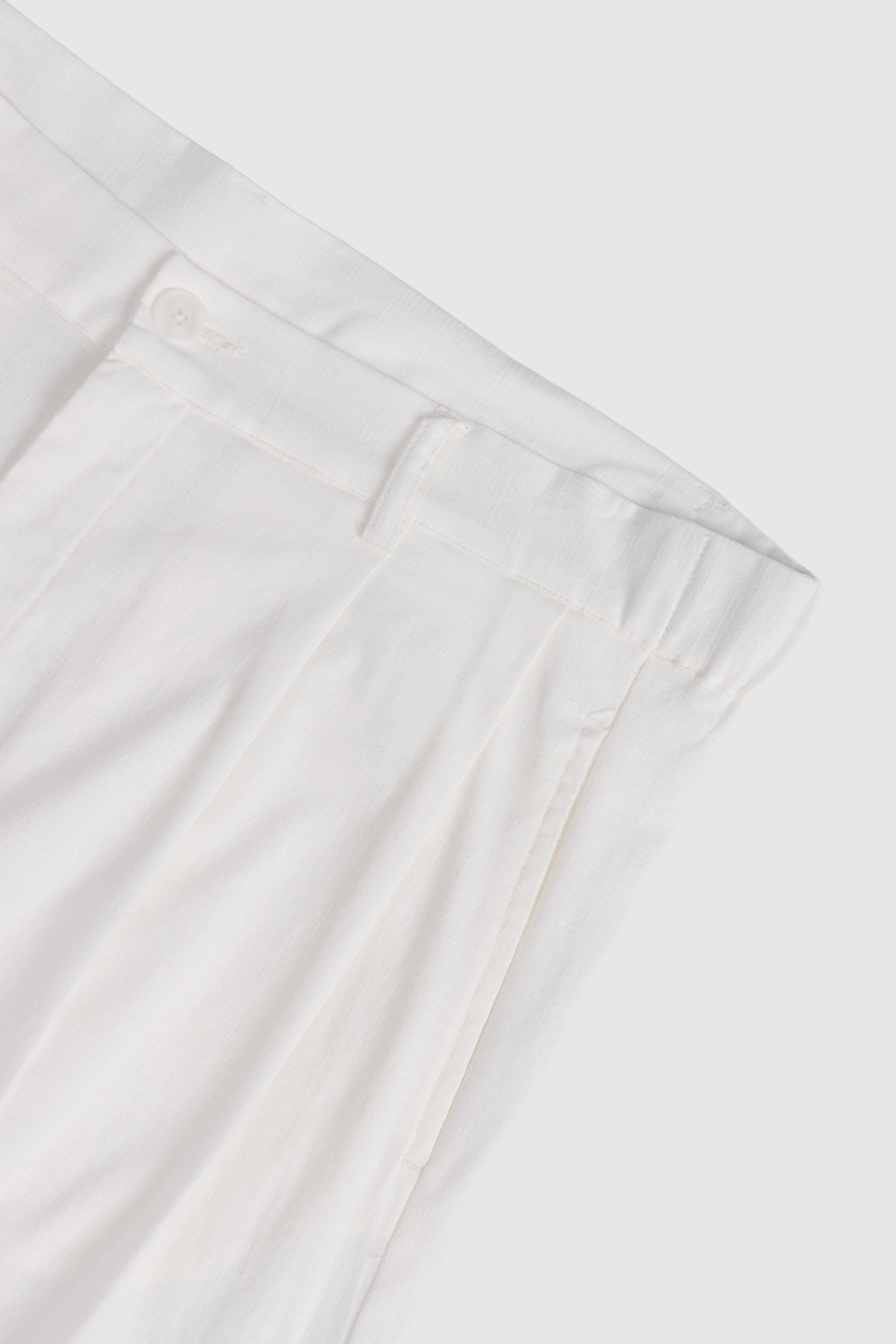 Relaxed Fit Linen-Blend Pants