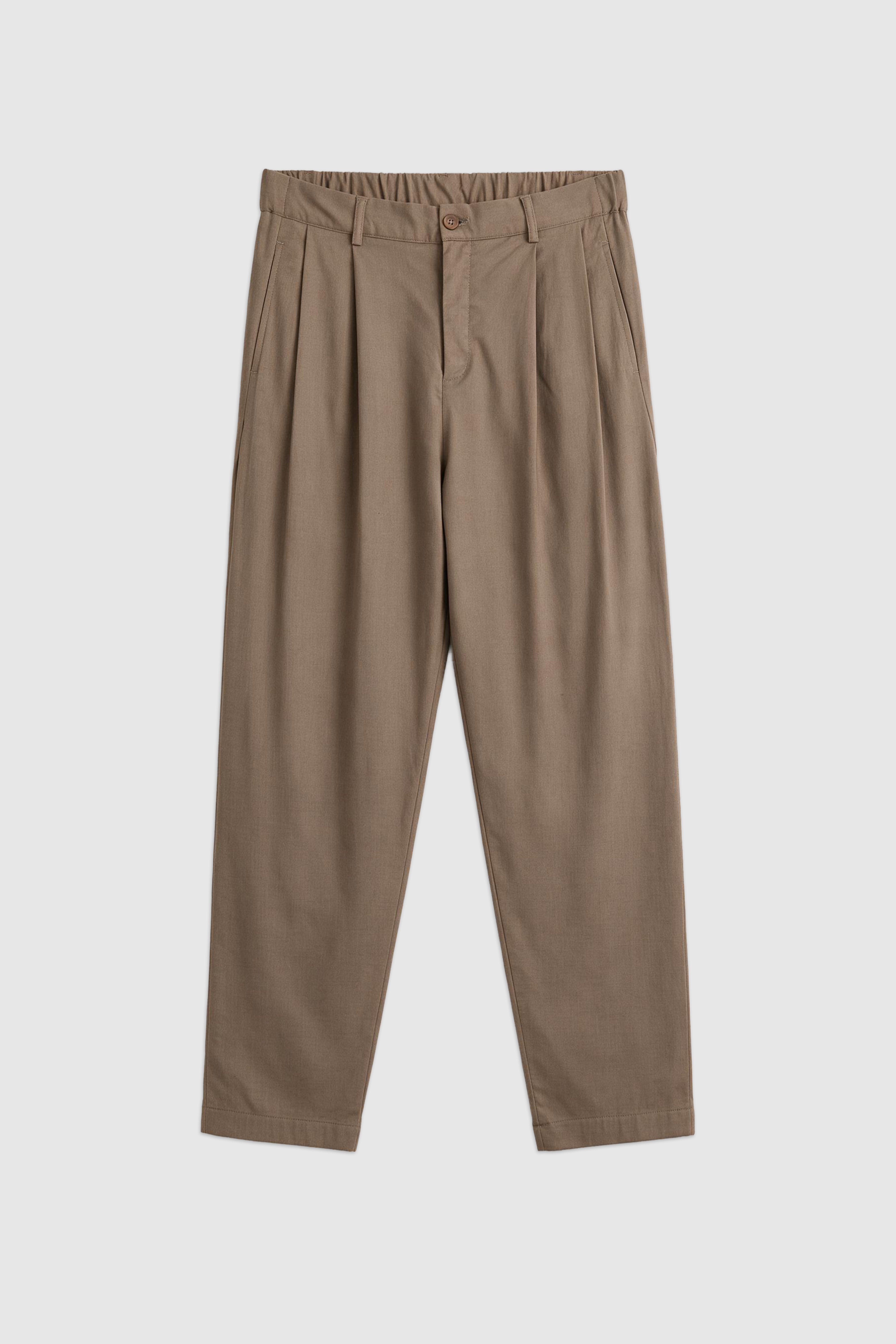 Relaxed Fit Linen-Blend Pants